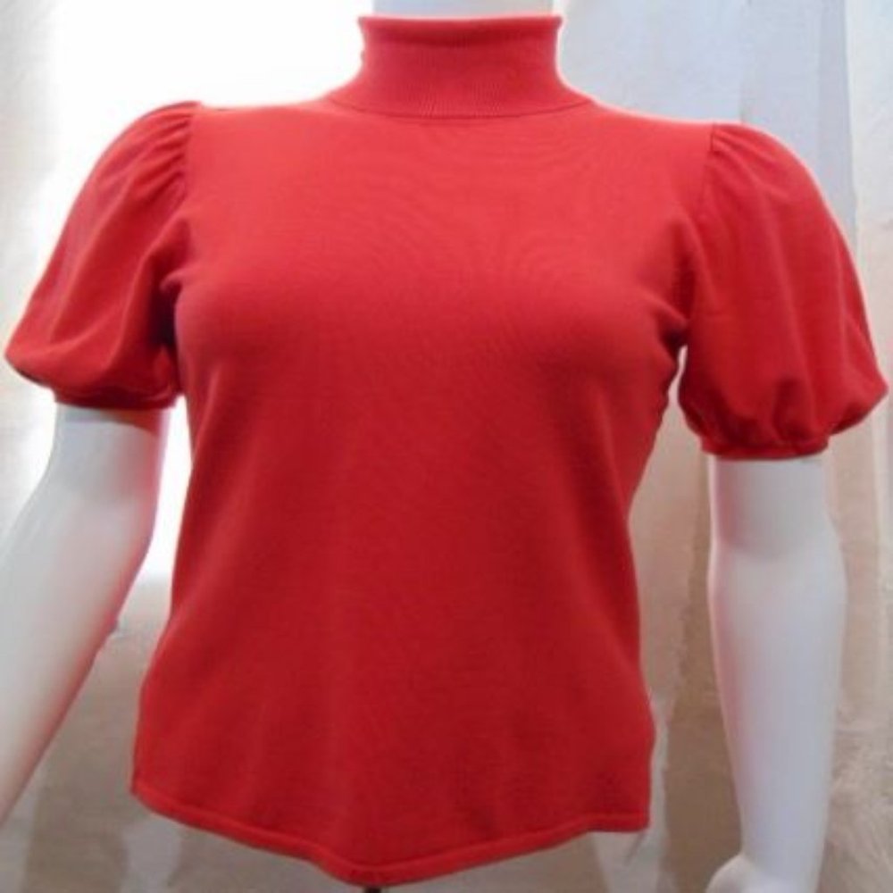 WILLI SMITH   BLOUSE-SWEATER IN JERSEY.   SIZE "S"  -  RED COLOR.